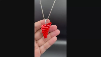 The Lady in Red - Rosarita Hand-Sculpted Pendant